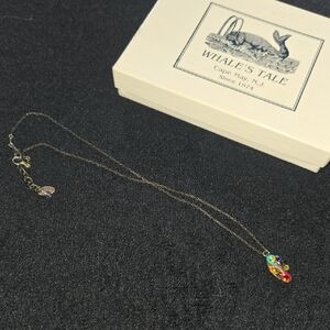 Colorful Teardrop Pendant Necklace